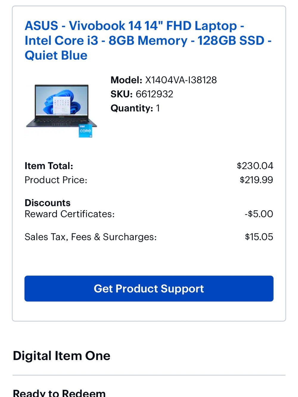 ASUS Vivobook 14 in Quiet Blue finish